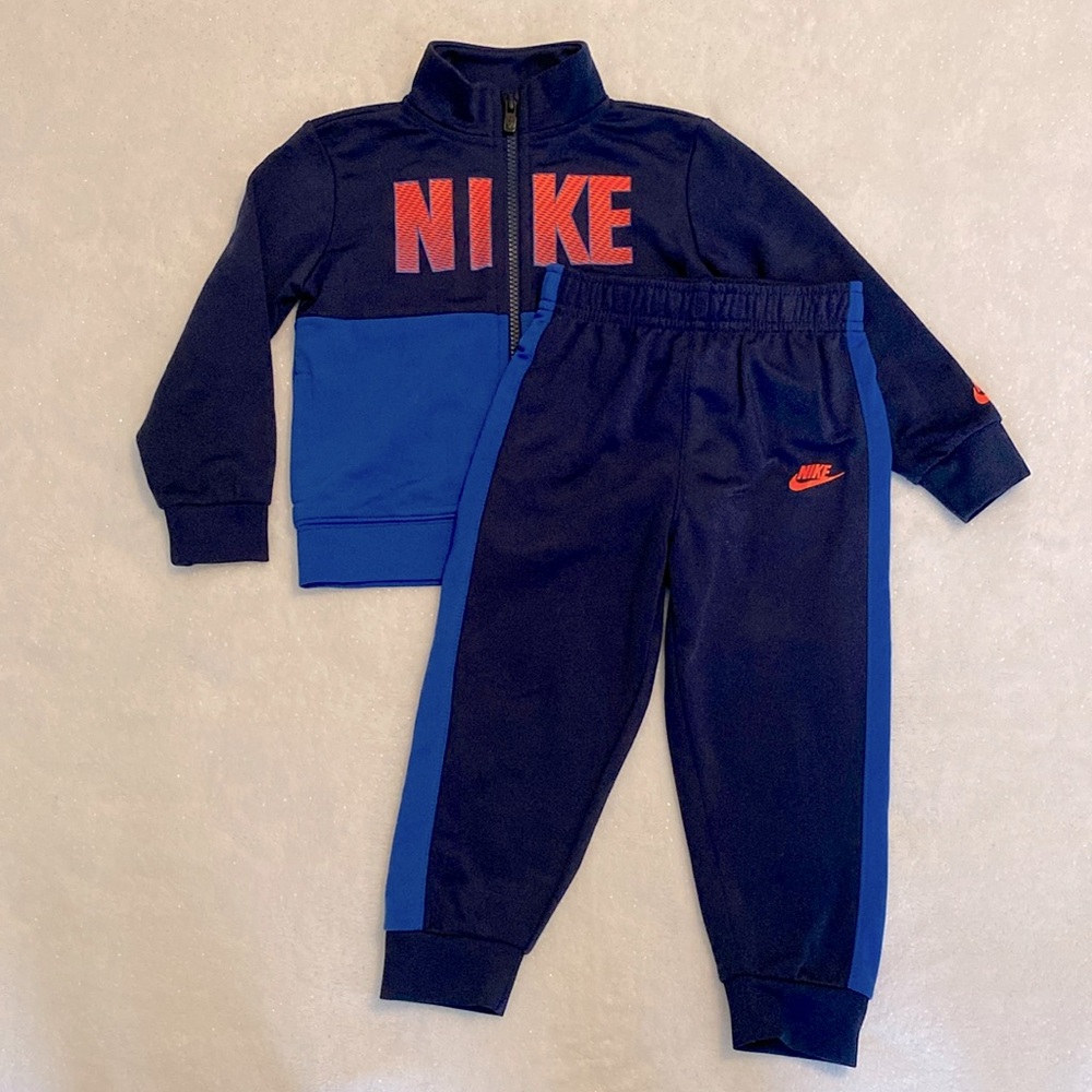 Nike Little Boys Full-Zip Jacket and Jogger Pants Set in Blue 2T